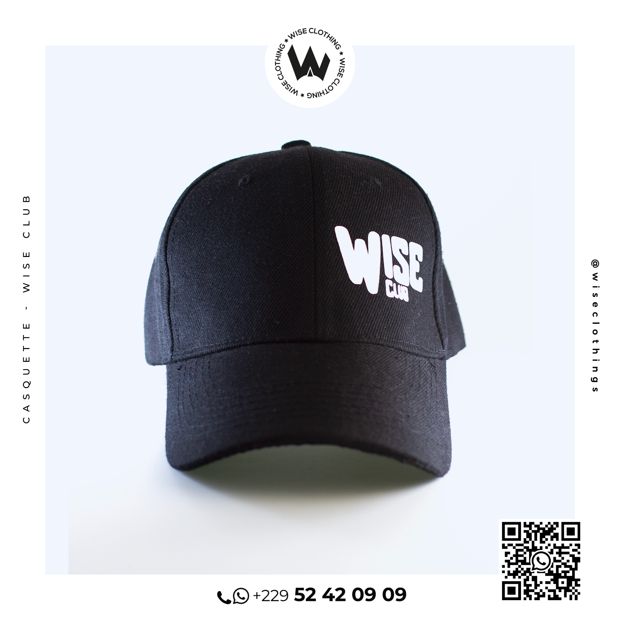 Casquette “Wise Club” Black