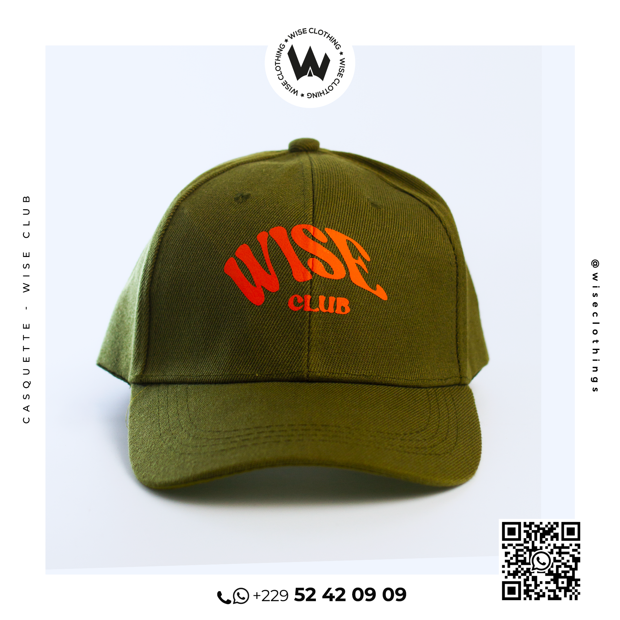 Casquette Wise Club – Vert militaire