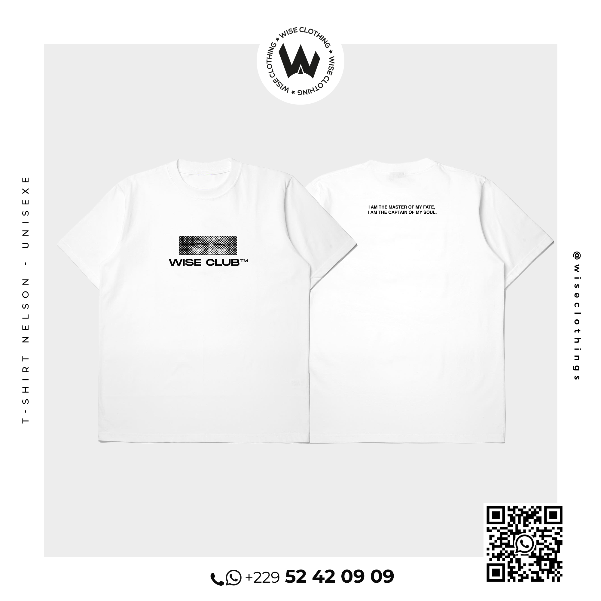 T-shirt unisexe WISE Club – Nelson Mandela